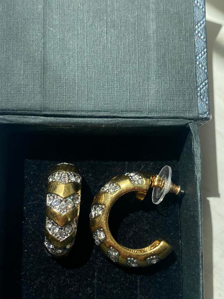 Energetix Oorbellen, Ophalen of Verzenden, Zo goed als nieuw, Goud, Met strass