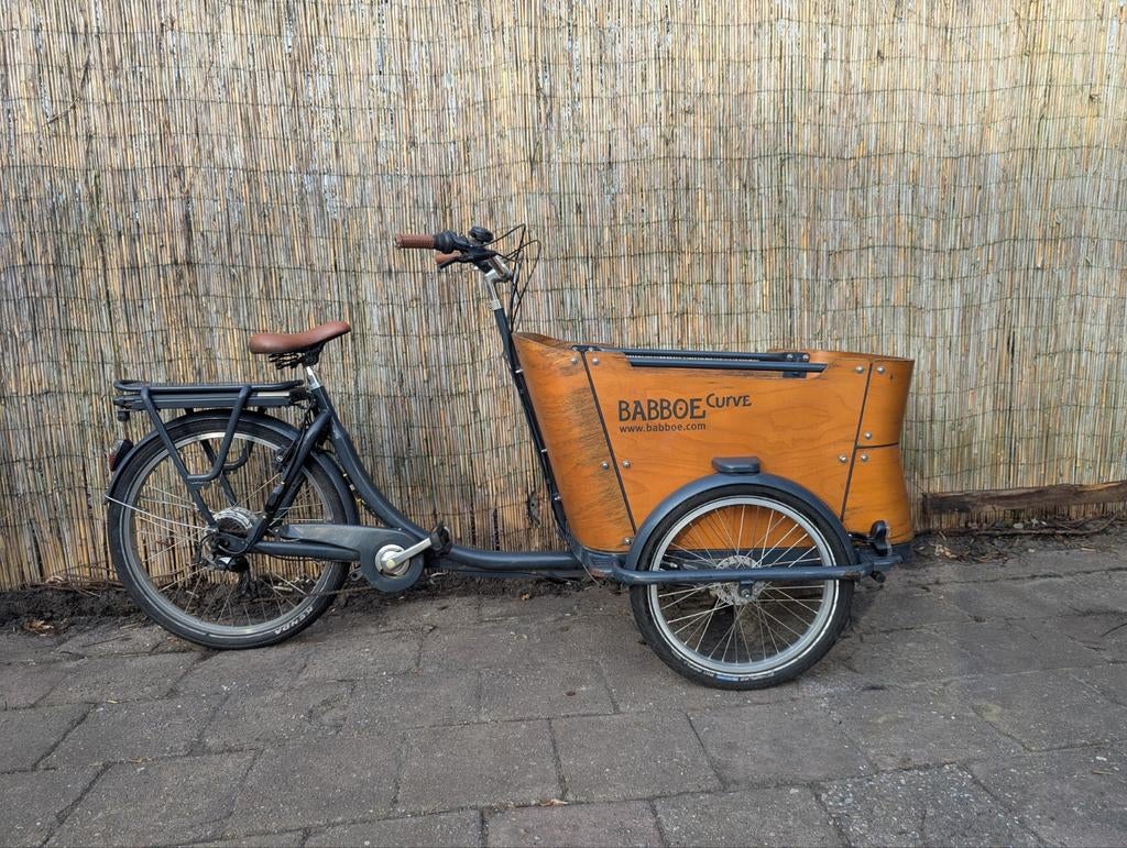 Babboe Curve Elektrische Bakfiets - Goede Staat, 4 kinderen of meer, Gebruikt, Huif, Ophalen