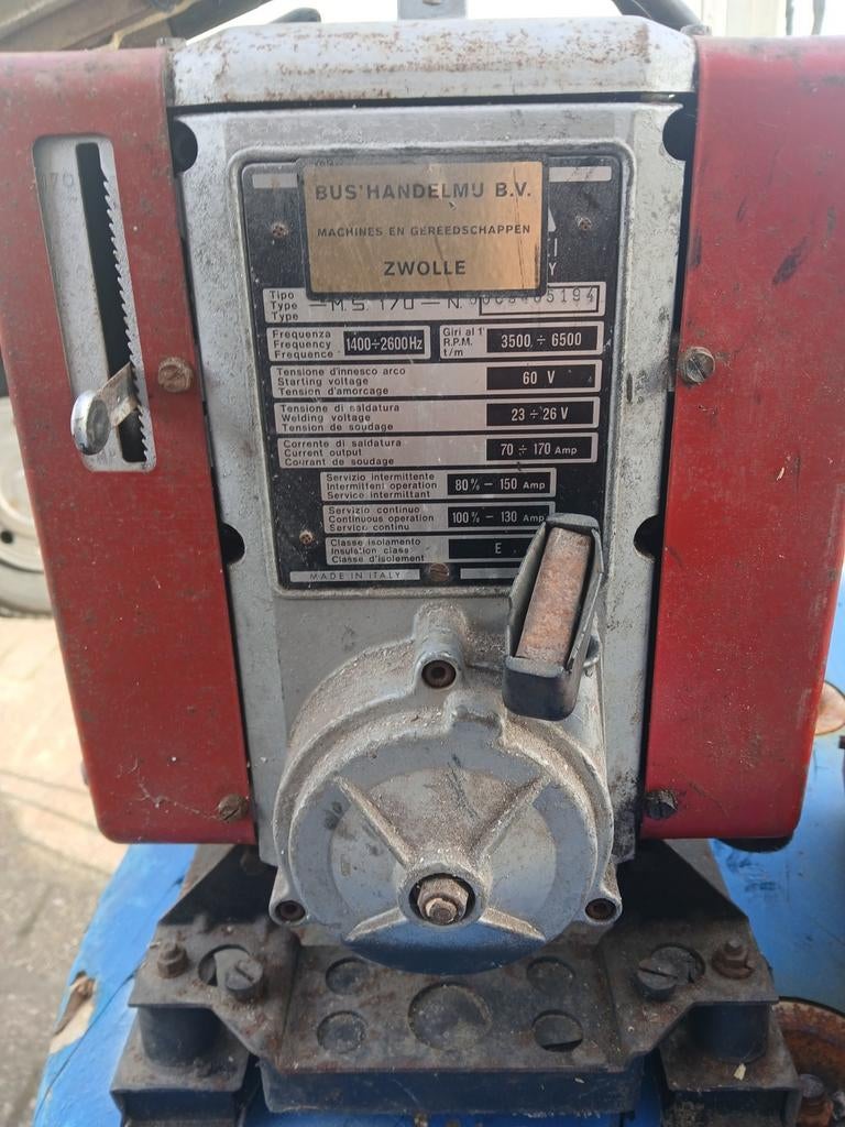 Mosa 2 takt lasgenerator, Ophalen, Gebruikt, 150 tot 250 ampère, Elektroden