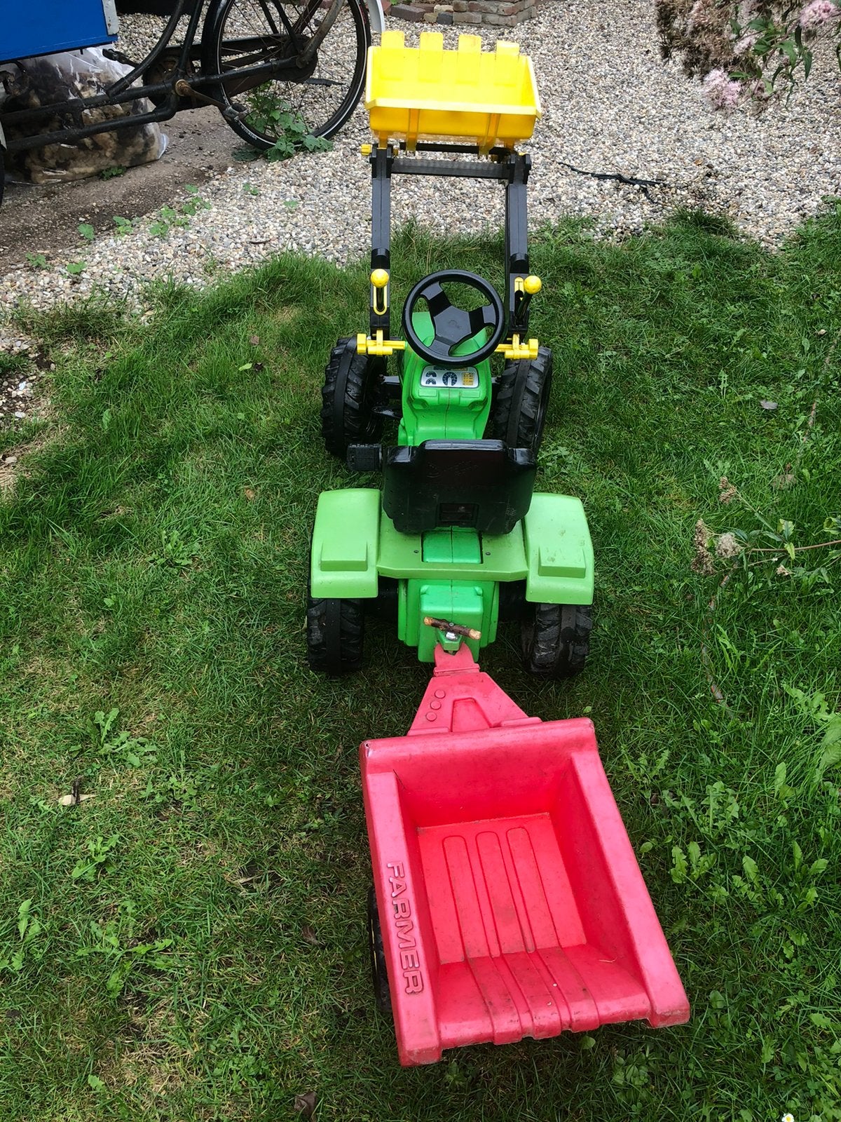 speelgoed tractor, Ophalen, Gebruikt