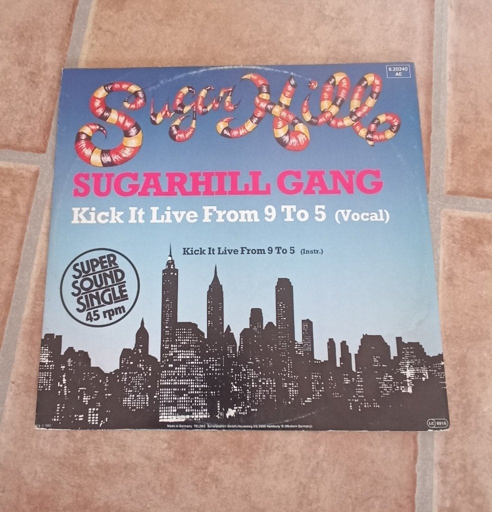 12'' Sugarhill Gang - Kick it live from 9 to 5, Ophalen of Verzenden, Gebruikt, 12 inch