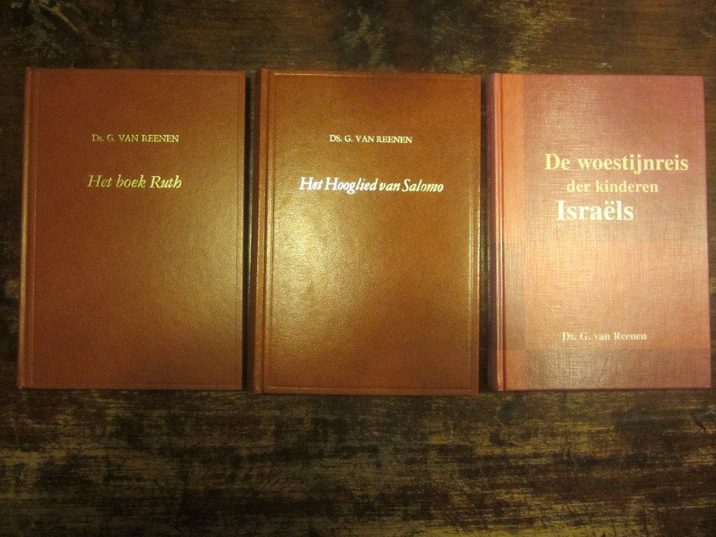 Ds G van Reenen 3 x Hooglied/De woestijnreis/Het boek Ruth, Boeken, Ophalen of Verzenden, Zo goed als nieuw, Christendom | Protestants
