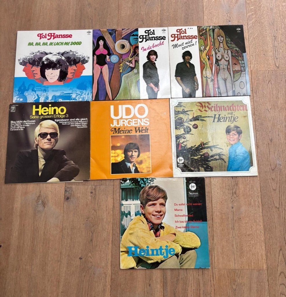 7 LP's Vinyl Jurgens, Heino, Heintje, Tol Hansse, LP, Overige genres, Ophalen of Verzenden, Zo goed als nieuw