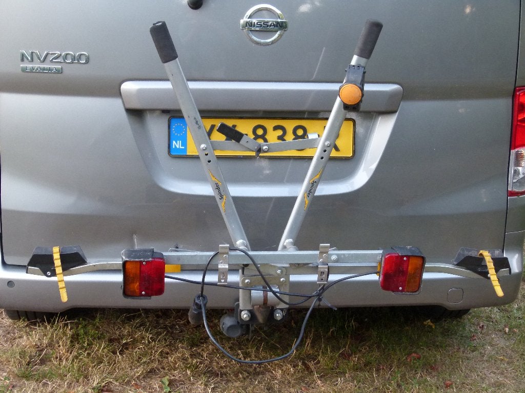 Stevige trekhaak fietsendrager voor 1 fiets, Ophalen, Gebruikt, Brede banden, 1 fiets