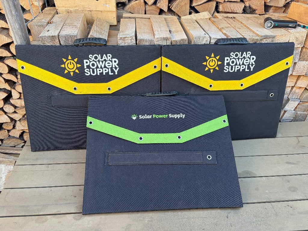 3 Solar Powersupply Zonnepanelen 160 watt, Ophalen, Zo goed als nieuw