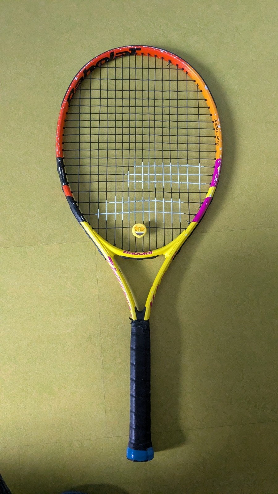 Tennis racket met tennistas te koop voor kinderen, 26 inch, Ophalen, Gebruikt, Racket, Babolat