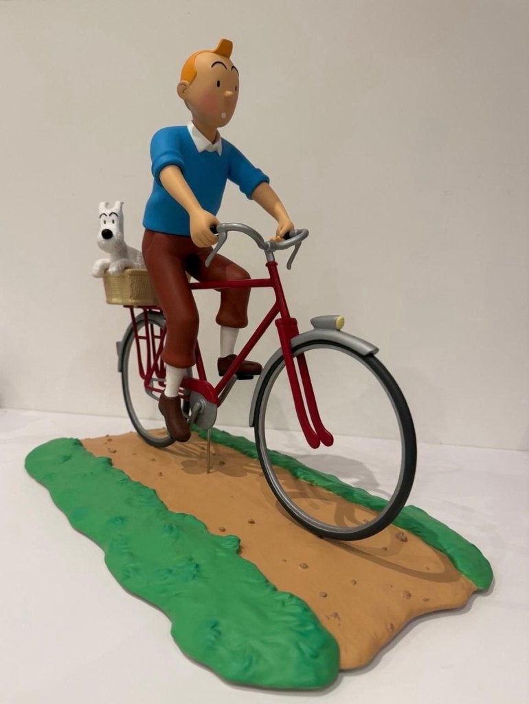 Kuifje en Bobby op fiets Nieuw LMTD, Niet ingevuld, Nieuw, Niet ingevuld, Niet ingevuld