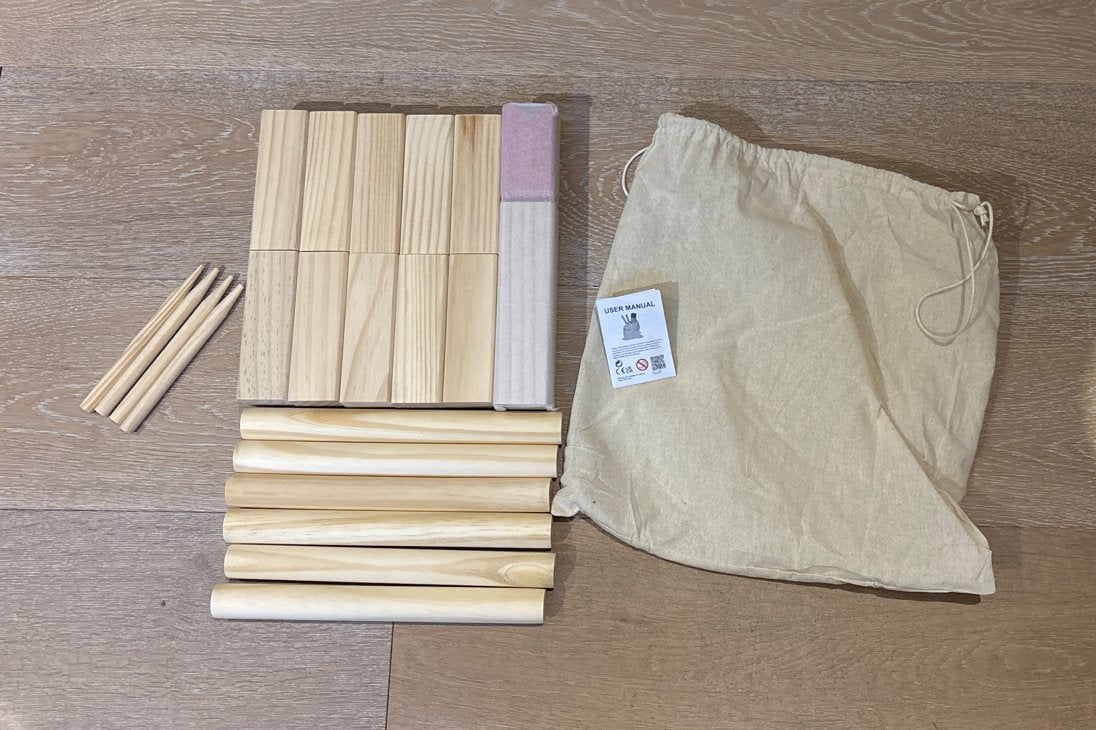 Houten Kubb spel in zak. Nieuw, Ophalen of Verzenden, Nieuw