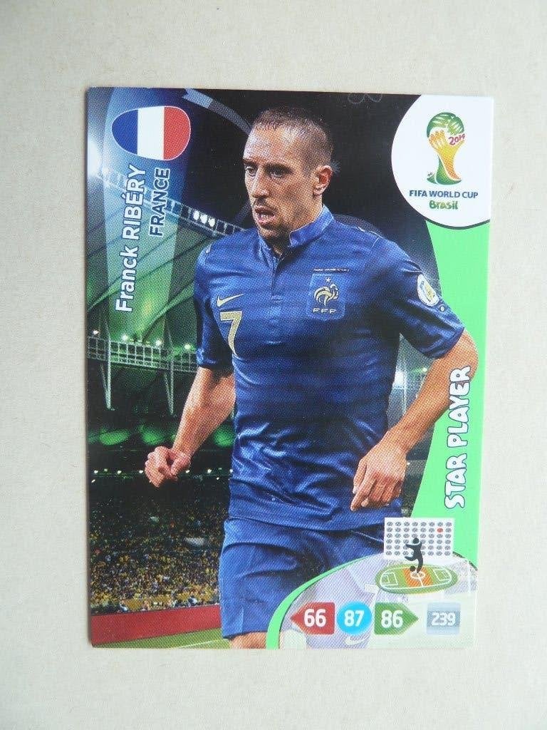 Panini WK card Brasil 2014  Franck.Ribery  Star Player, Ophalen of Verzenden, Zo goed als nieuw, Buitenlandse clubs, Poster, Plaatje of Sticker