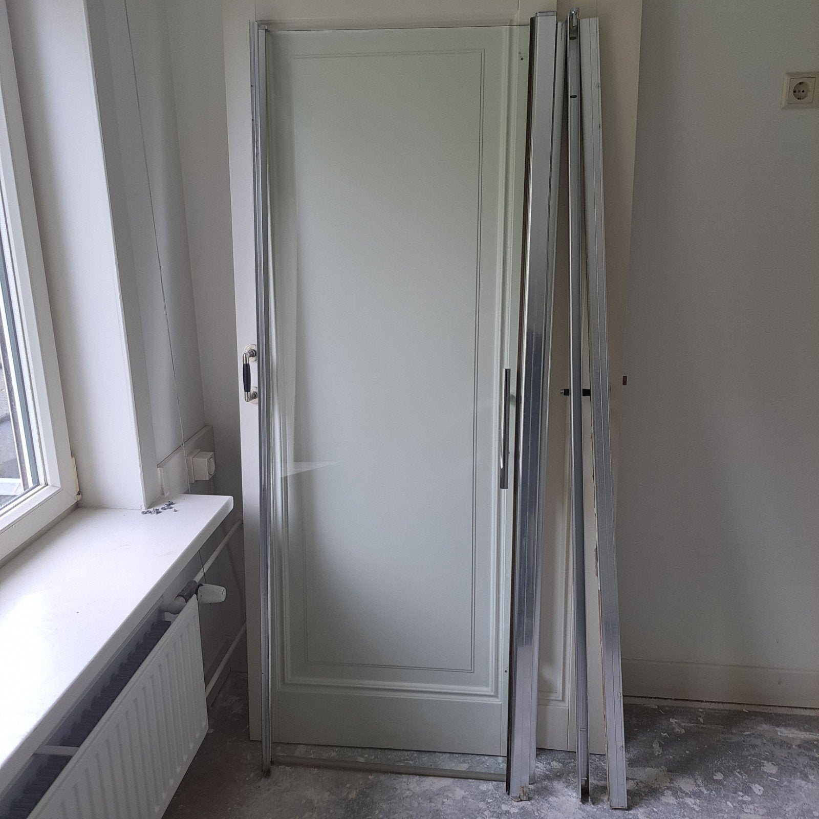 Douchedeur helder gehard glas 80x188cm, Ophalen, Gebruikt, Glas, Douche