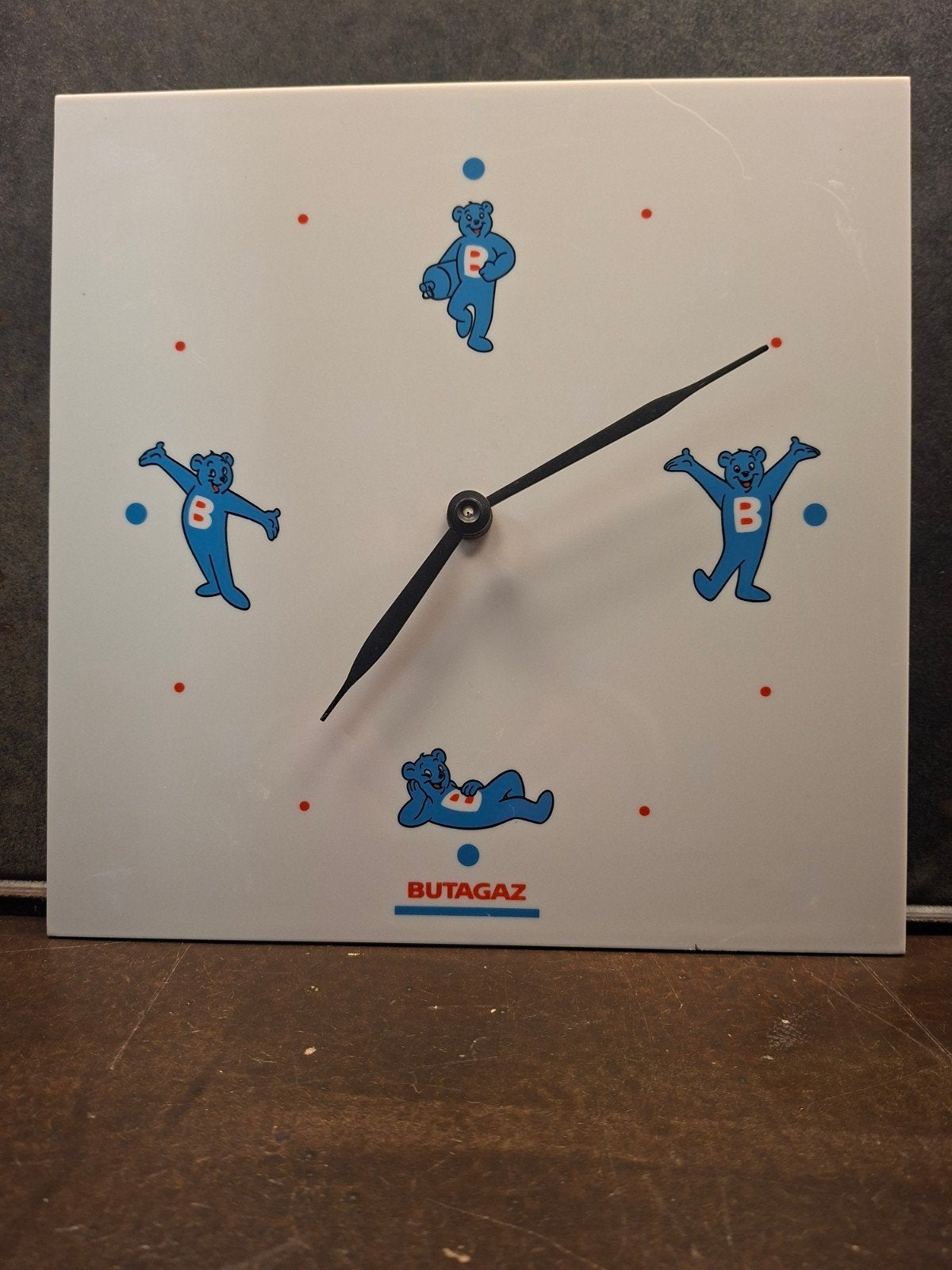 butagaz klok garage mancave reclame object werkend, Ophalen of Verzenden, Zo goed als nieuw, Reclamebord
