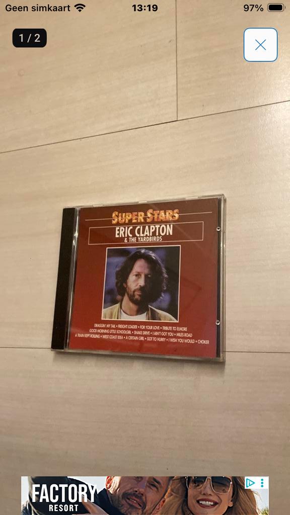 Eric Clapton & the Yardbirds - super stars, Ophalen of Verzenden, Zo goed als nieuw