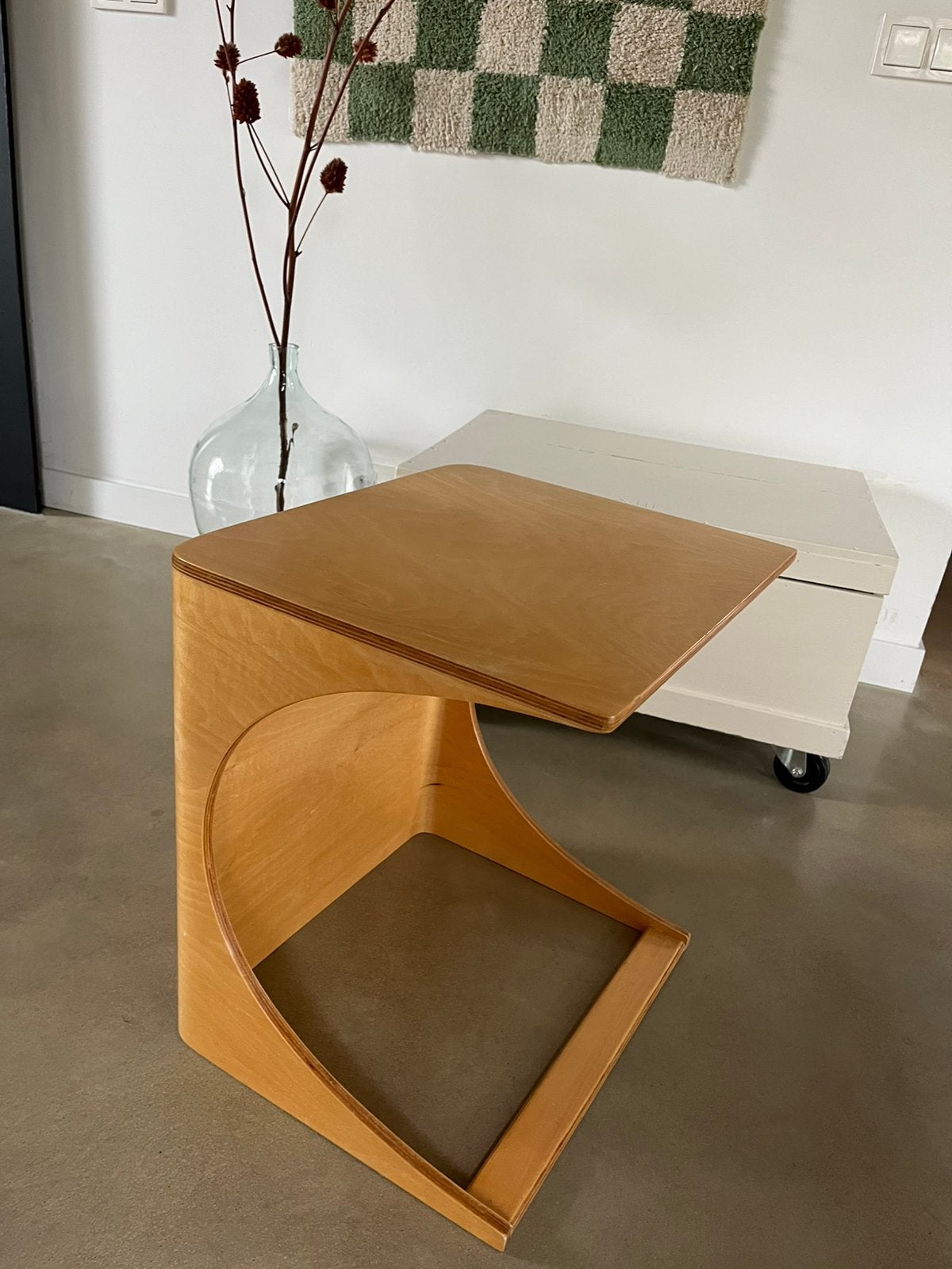 Houten peuter/kleuter-bureautje, Minder dan 55 cm, Gebruikt, Rechthoekig, Hout