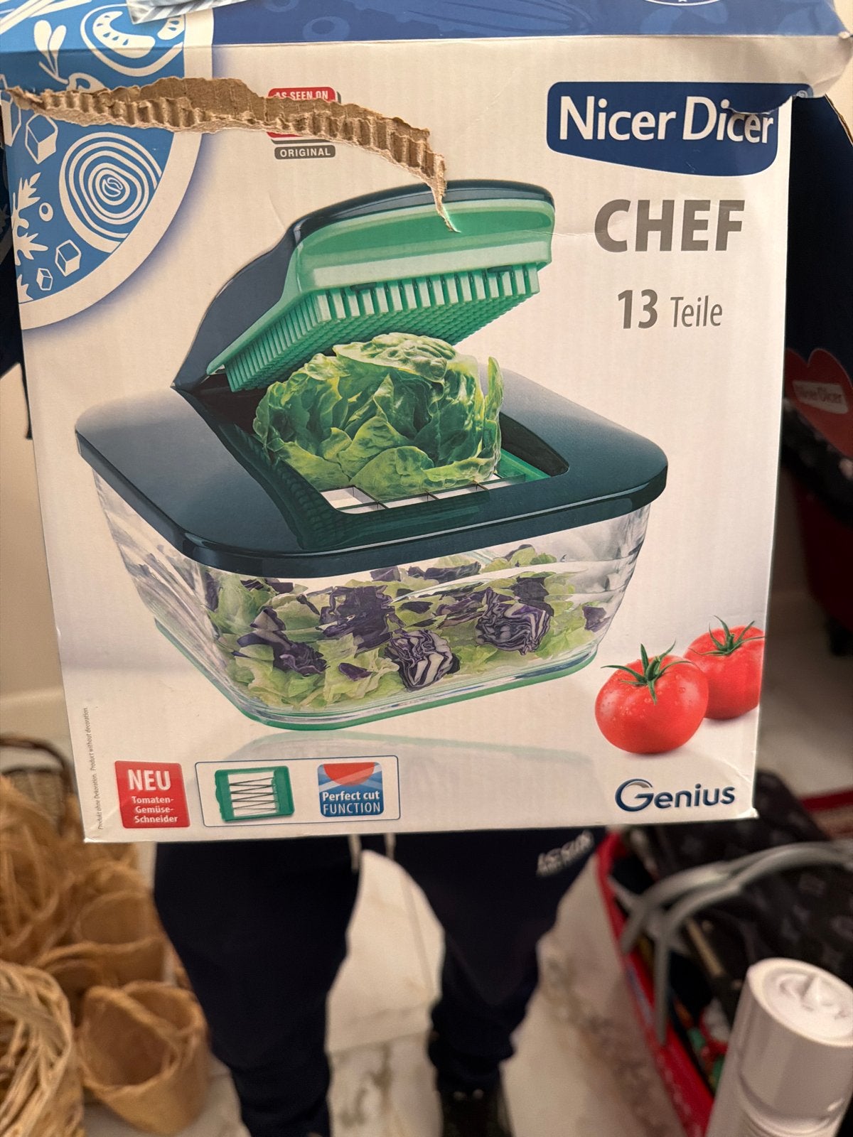 Nicer Dicer Chef 13-delige groentesnijder, Overige typen, Kunststof, Ophalen of Verzenden, Zo goed als nieuw