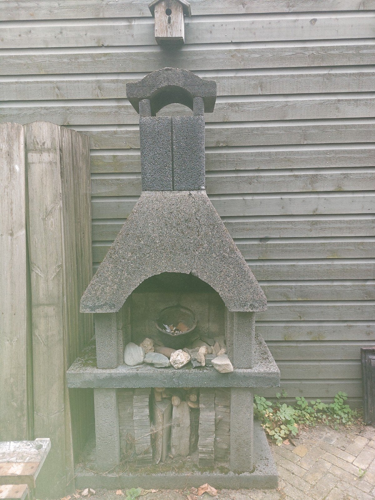 Stenen Tuinhaard & Barbecue Compleet, Ophalen, Gebruikt