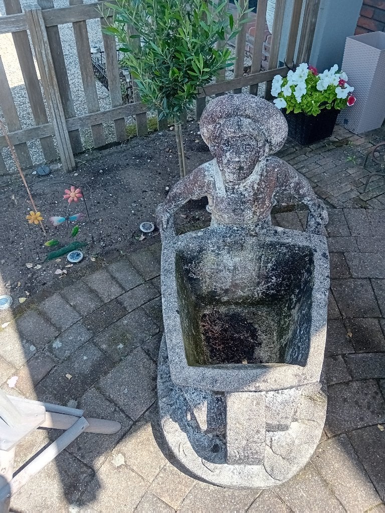 Tuinbeeld ( Beton), Tuin en Terras, Tuinbeelden, Ophalen, Gebruikt, Beton, Mensenbeeld