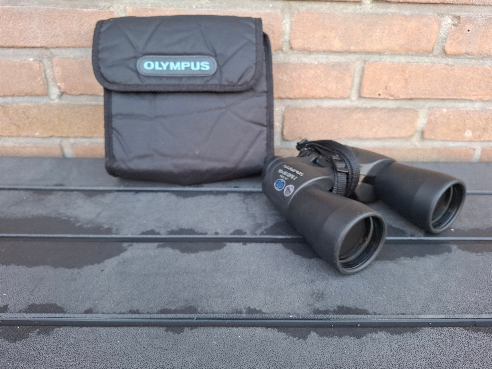 Olympus 10x50 DPS-I verrekijker, Ophalen of Verzenden, Gebruikt, 8 tot 12x, Dakkant (recht)
