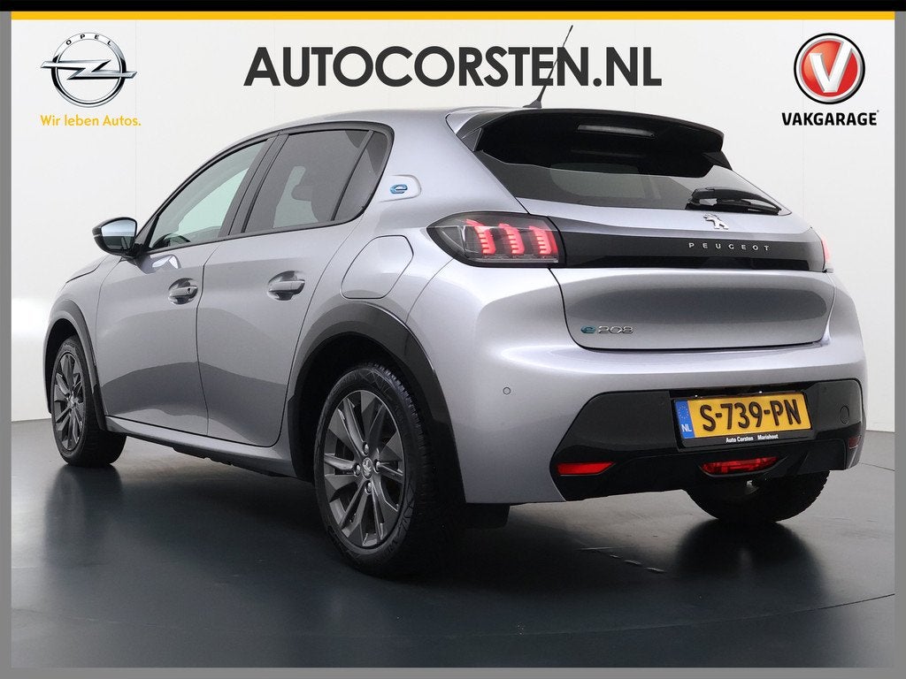 Peugeot e-208 EV 5Drs Allure Pack 50kWh SOH 90% 360°Camera, Auto's, Peugeot, 136 pk, Gebruikt, Zwart, 24 min