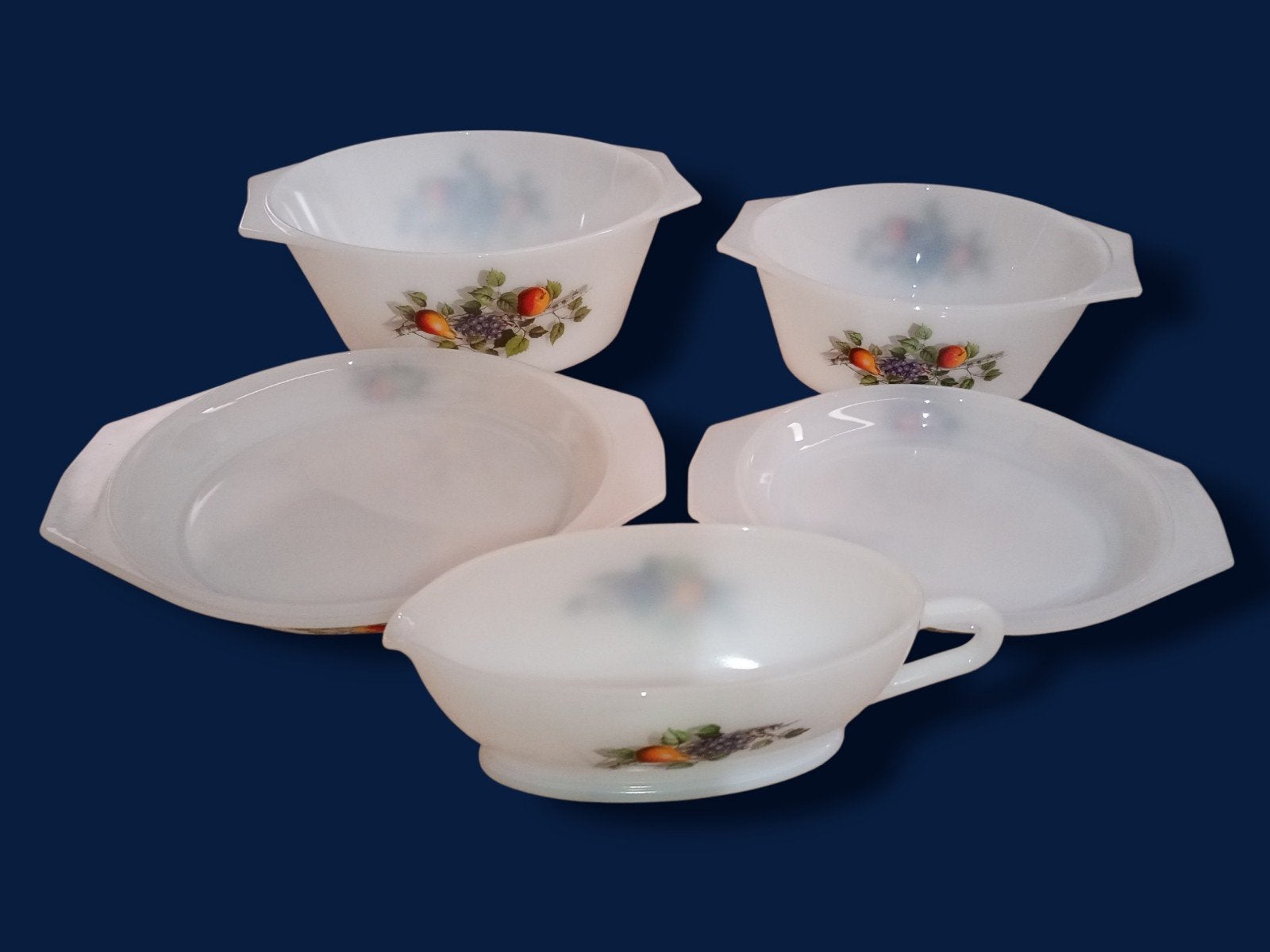 Vintage Pyrex Fruits of the Forest ovenschalen set, Ophalen