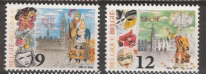 België, Karnaval, 1986., Ophalen of Verzenden, Postfris