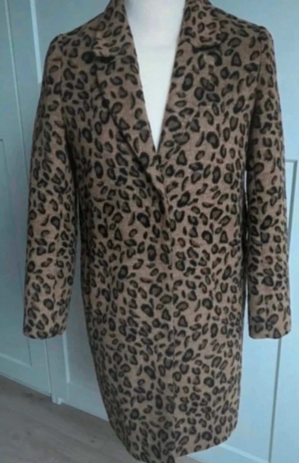 Panter jas met wol, 38, Ophalen of Verzenden, Zo goed als nieuw, Maat 38/40 (M), Bruin