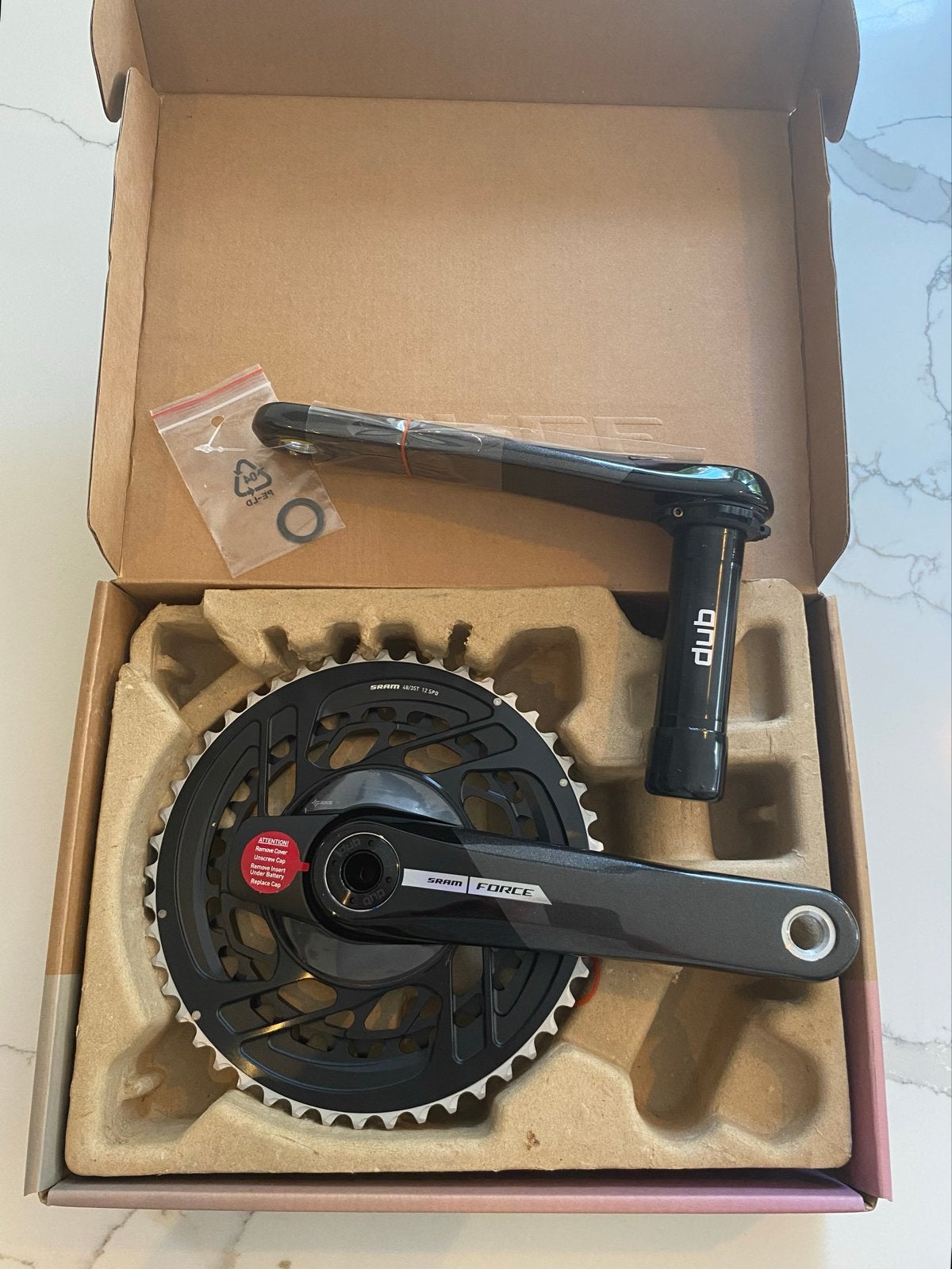 SRAM Force AXS Crankstel/Powermeter - Nieuw, Fietsen en Brommers, Overige merken, Carbon, Nieuw, 49 tot 53 cm