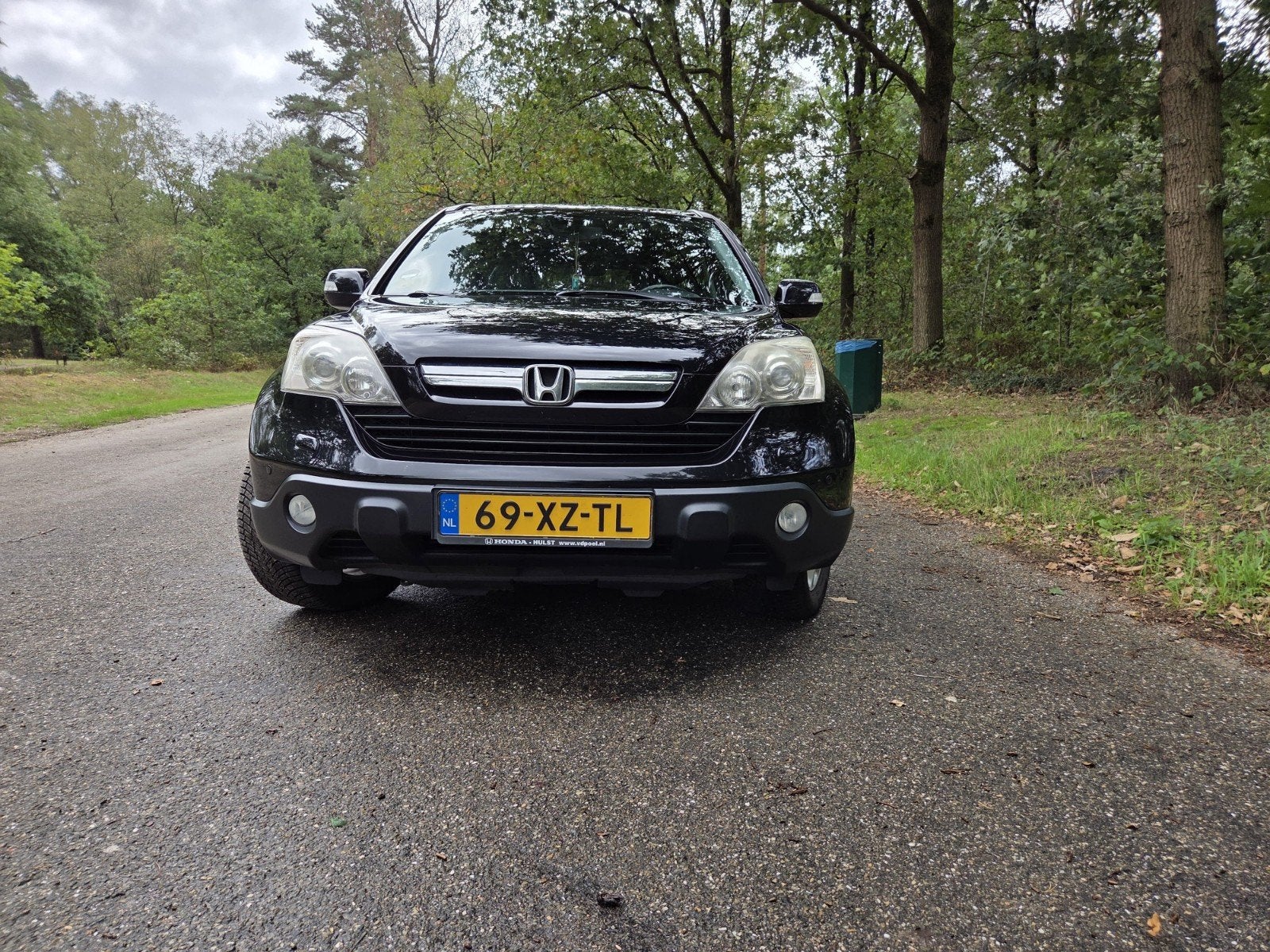 Honda CR-V 2.0 AUT 2008 Zwart, Auto's, Honda, Automaat, Zwart, Zwart, Vierwielaandrijving