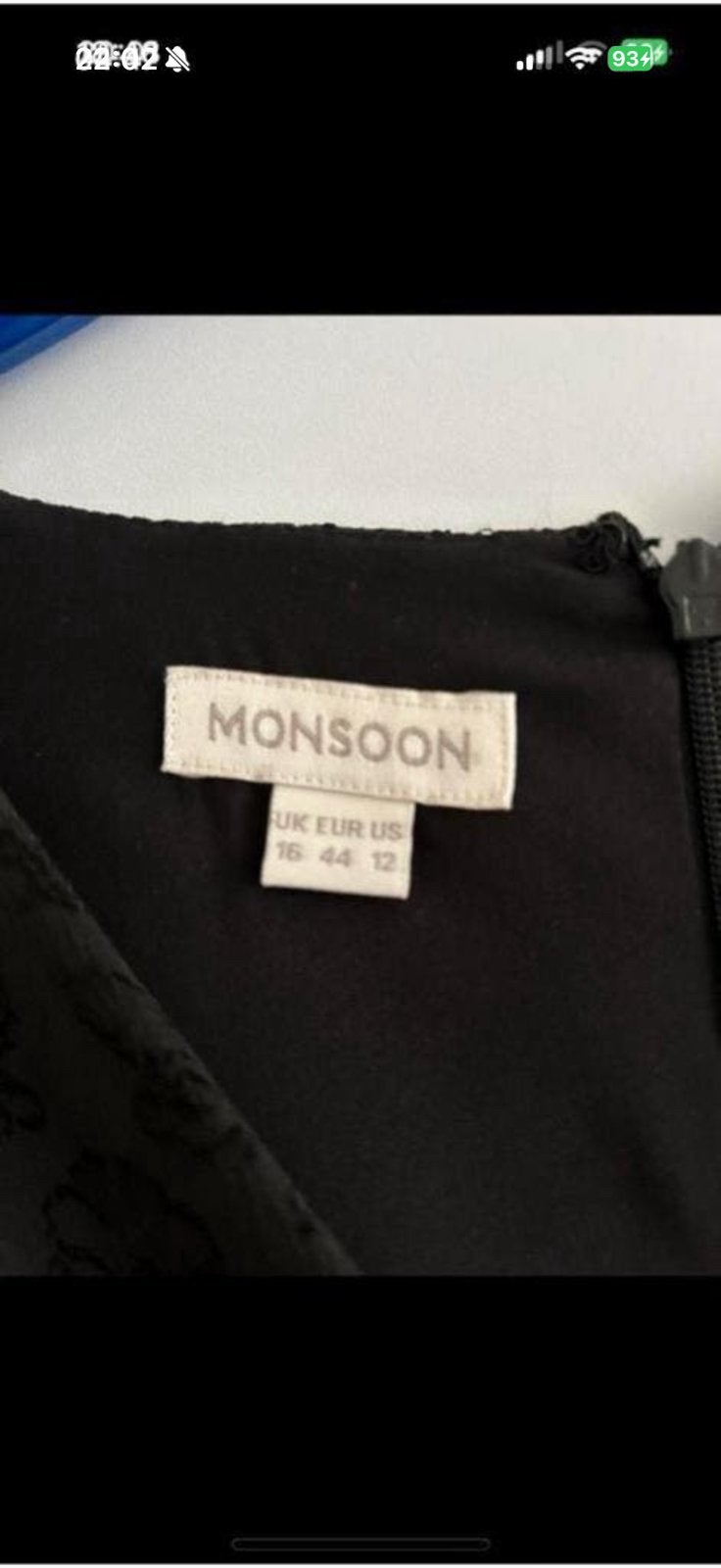 Monsoon Avondjurk, Kleding | Dames, Galajurk, Zwart, Maat 42/44 (L), Ophalen of Verzenden