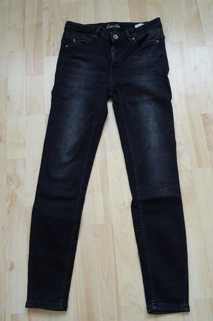 Zwarte spijkerbroek Maat 28 lengte 30 Cotton Club, Kleding | Dames, Spijkerbroeken en Jeans, Zwart, Ophalen of Verzenden, Zo goed als nieuw