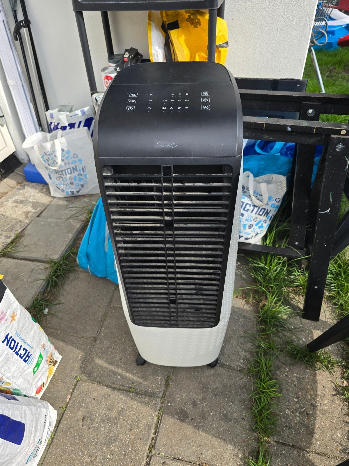 Sencys Torenventilator - Zwart/Wit - Goede Staat, Witgoed en Apparatuur, Ophalen of Verzenden, Zo goed als nieuw, Torenventilator