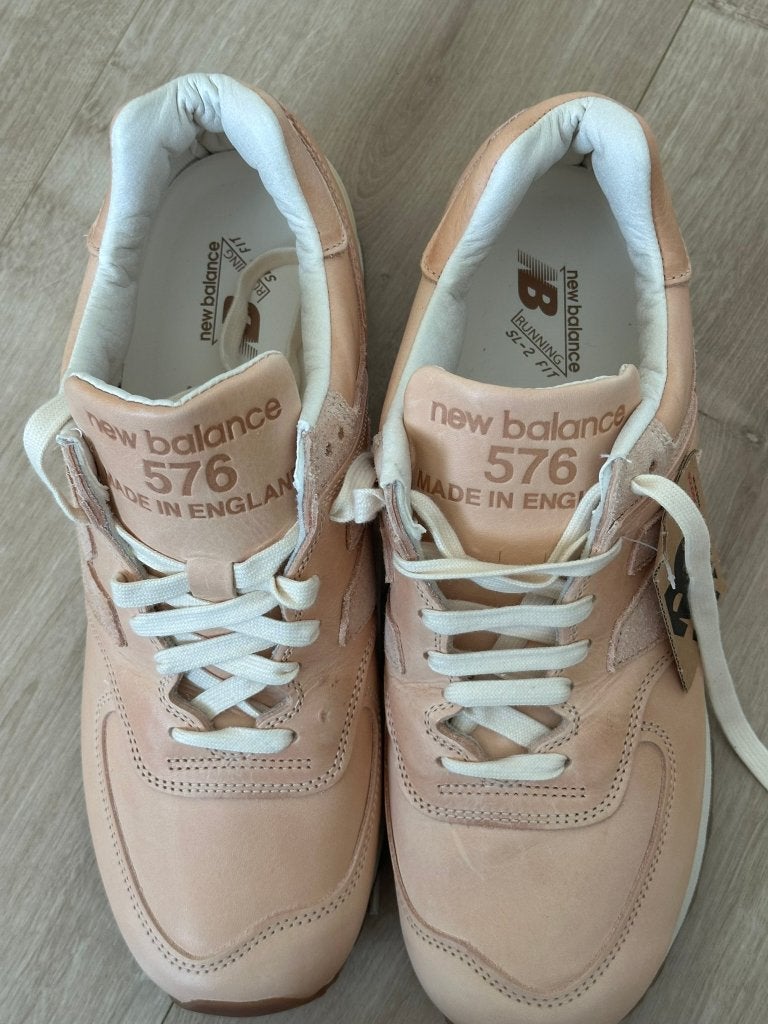 New Balance 576 MiUK Vegetable Tan Leather, Overige kleuren, Nieuw, Ophalen of Verzenden, Sneakers of Gympen