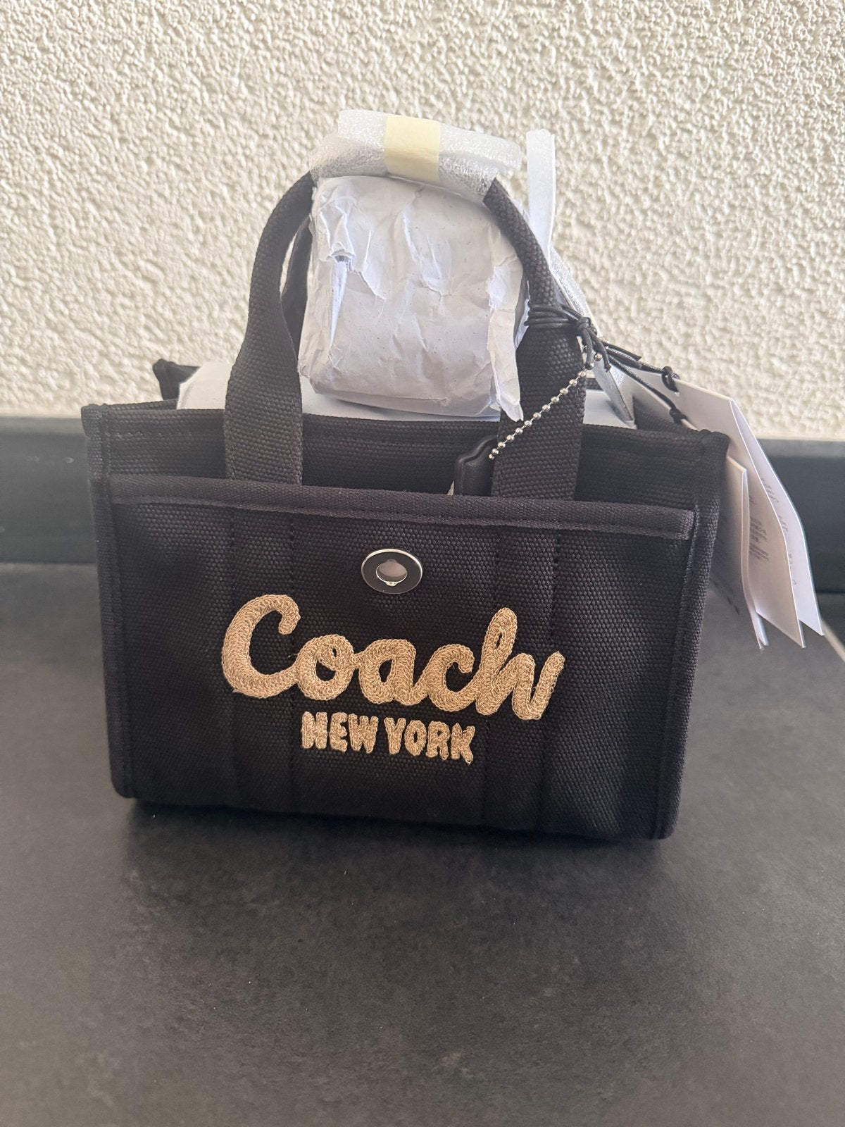 Nieuwe Coach New York Mini Tote Tas Zwart, Ophalen of Verzenden, Nieuw, Zwart, Handtas