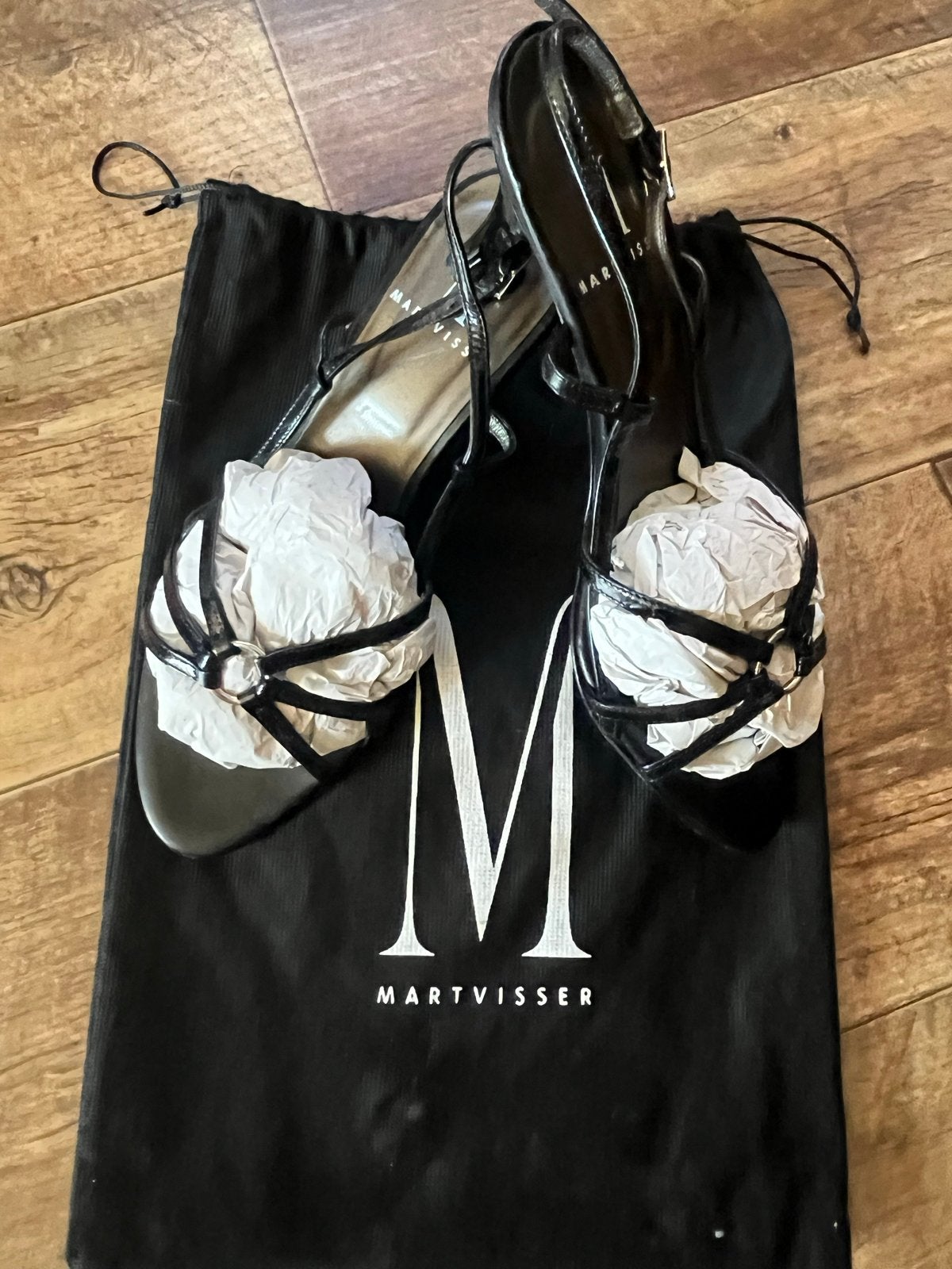 Mart Visser Zwarte Lakleren Sandalen Maat 37, Kleding | Dames, Verzenden, Zwart, Sandalen of Muiltjes, Zo goed als nieuw