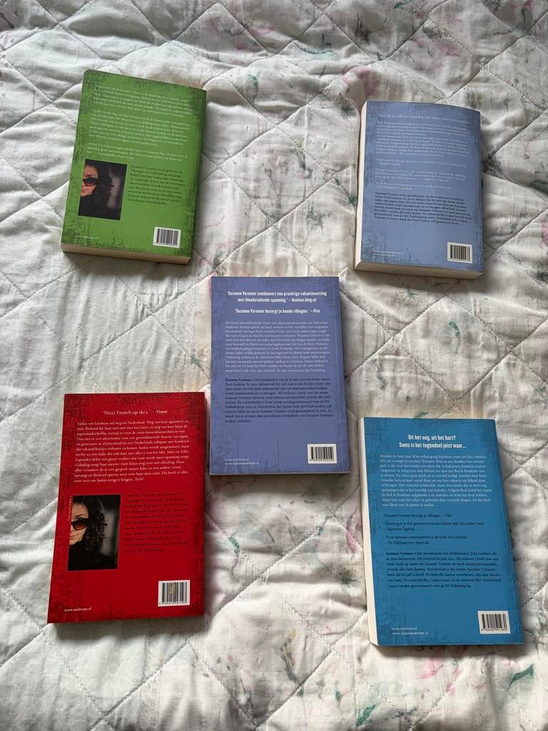 5 thrillers van Suzanne Vermeer, Ophalen of Verzenden, Zo goed als nieuw, Nederland