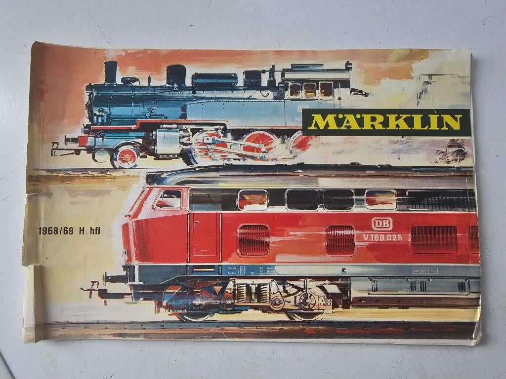 modeltrein Marklin katalogus, folder, Hobby en Vrije tijd, Modeltreinen | H0, Wisselstroom, Gebruikt, Locomotief, Ophalen of Verzenden