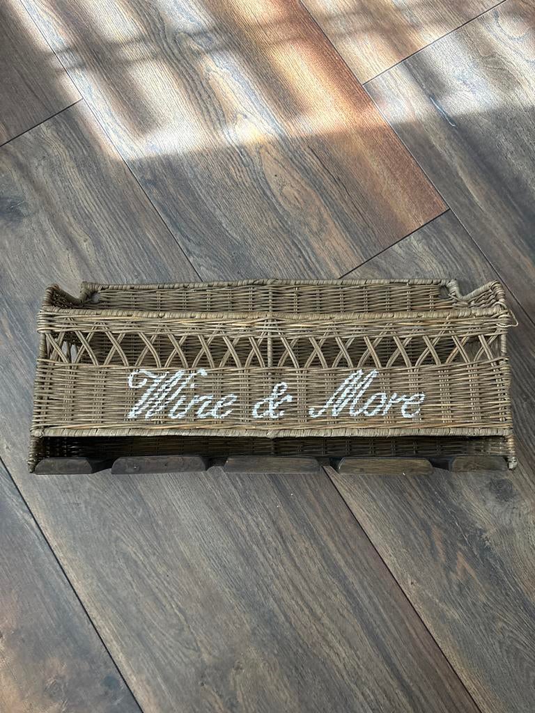 Rivera rattan wijnrek, Overige materialen, Gebruikt, Ophalen of Verzenden, Minder dan 5 flessen