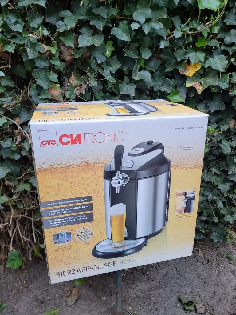 Gloednieuwe Clatronic BZ 3740 biertap, Witgoed en Apparatuur, Thuistaps, Ophalen of Verzenden, Nieuw, Overige merken
