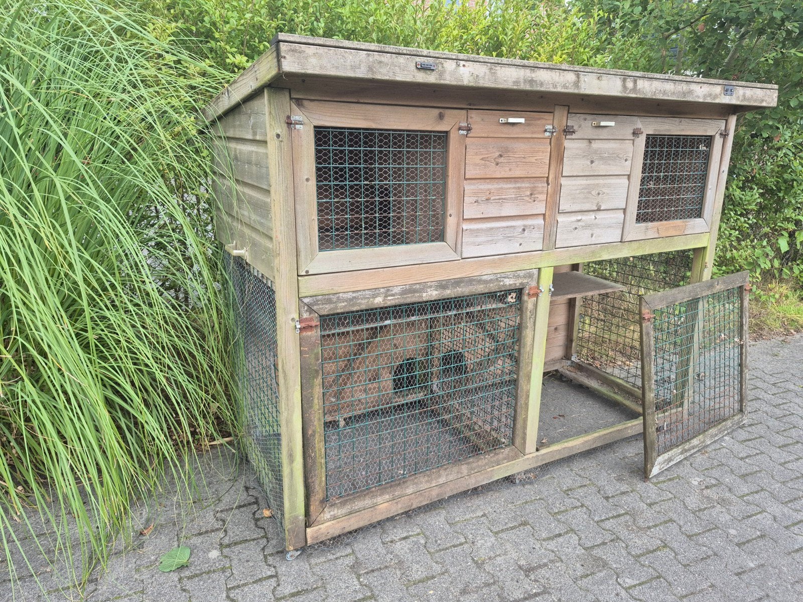 konijnenhok groot 2 aparte delen, Ophalen, 110 cm of meer, Hok, 90 cm of meer