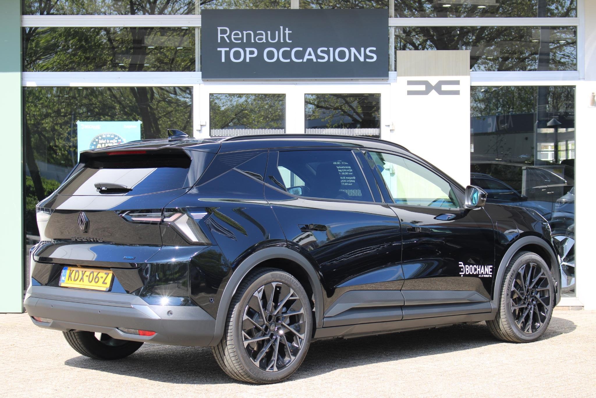 Renault Scenic E-Tech EV87 long range esprit Alpine | Dodeho, Auto's, Renault, Huisgarantie, 40 min, Leder en Stof, Zwart