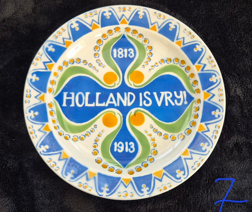 Herdenkingsbord Holland is vrij 1813 - 1913
