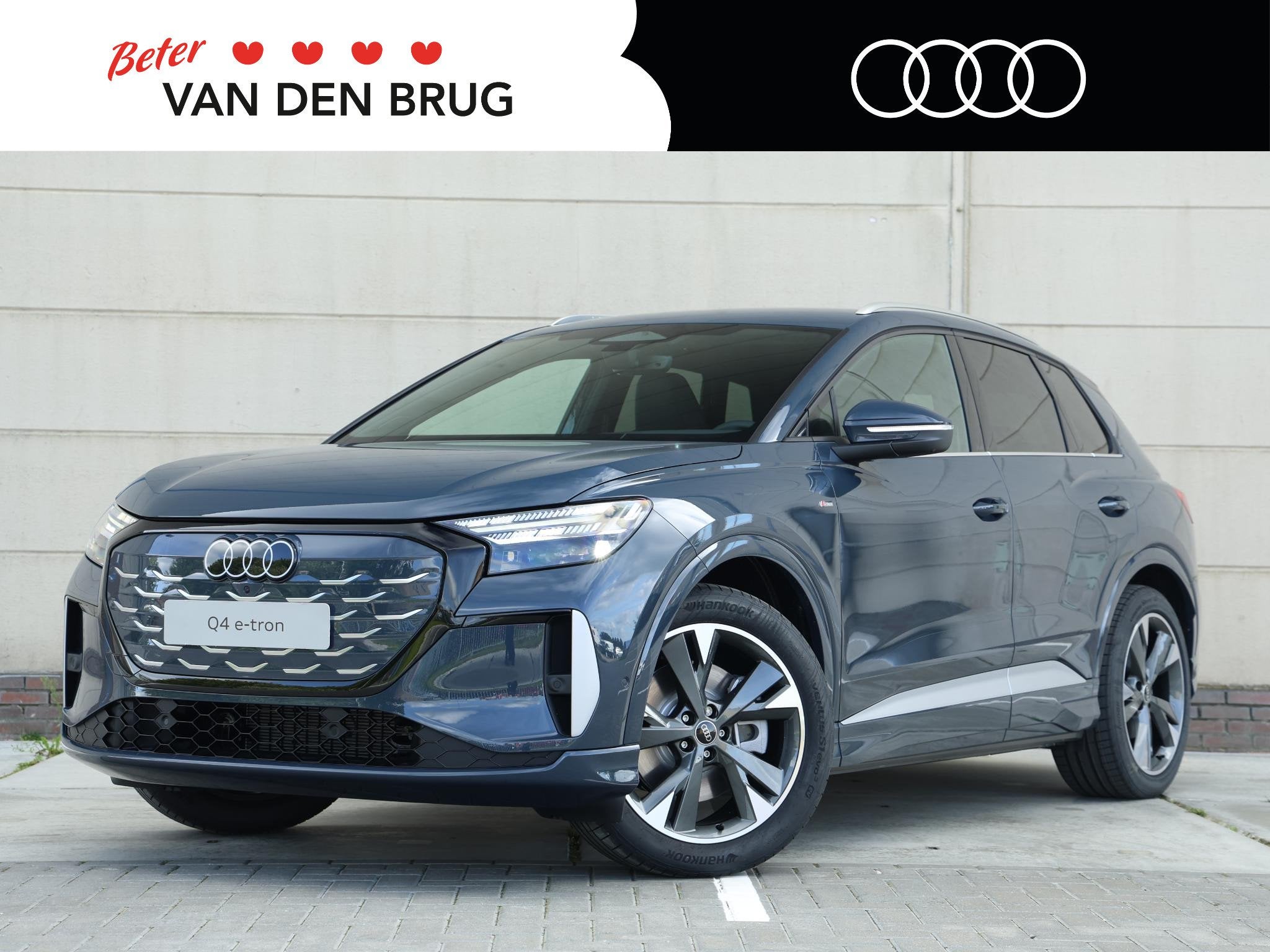 Audi Q4 e-tron S edition 82 kWh 286 PK SUV | Tech plus pakke, Auto's, Automaat, Achterwielaandrijving, 510 min, Zwart