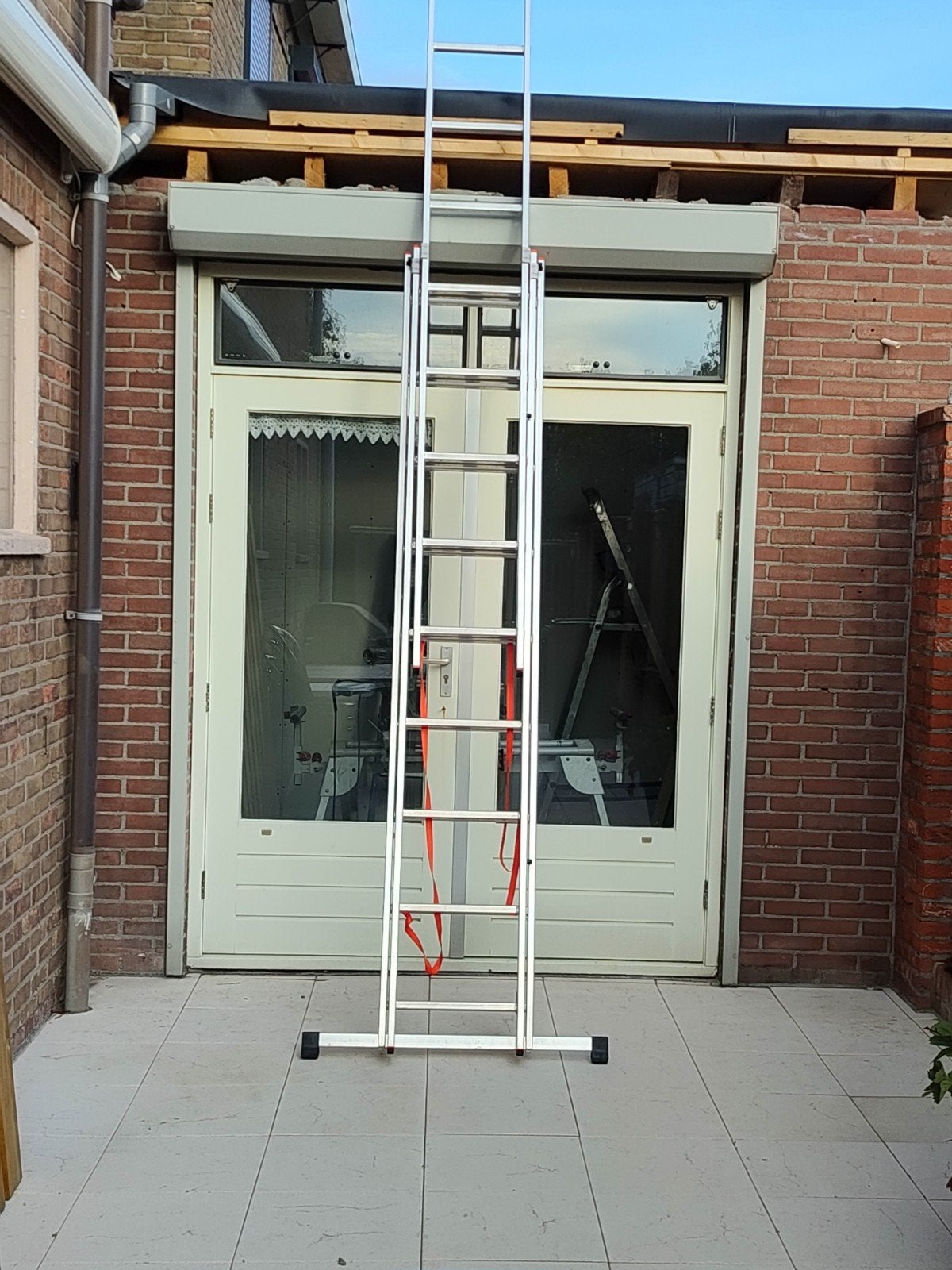 Pui openslaande deuren + rolluiken en lichtkoepel, Doe-het-zelf en Verbouw, Ophalen, Gebruikt, Deurkozijn, 225 cm of meer