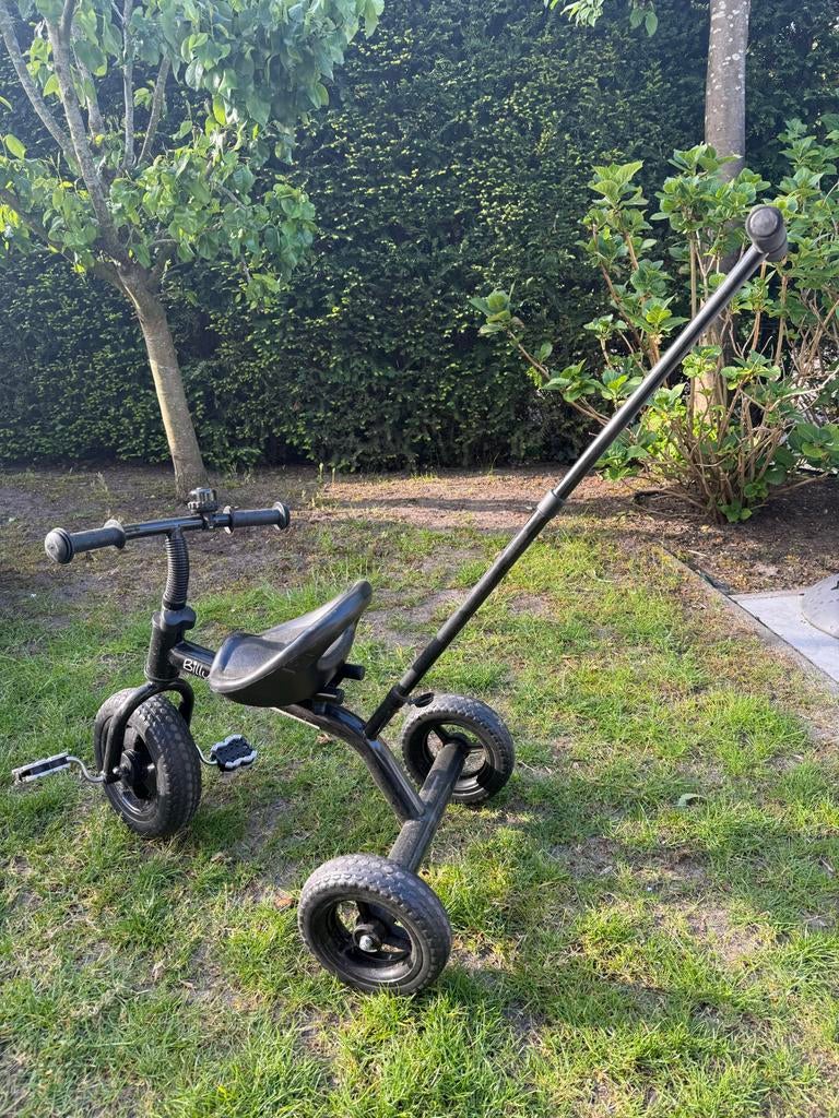 Billy driewieler met duwstok - Zwart, Fietsen en Brommers, Ophalen, Zo goed als nieuw