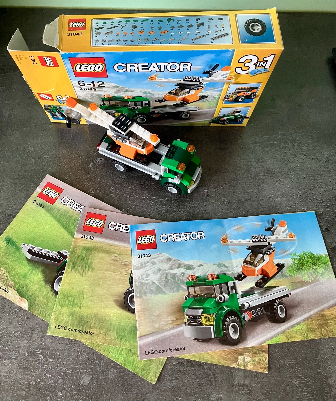 LEGO Creator 31043 Transporthelikopter 3-in-1, Compleet, Lego, Ophalen of Verzenden, Zo goed als nieuw