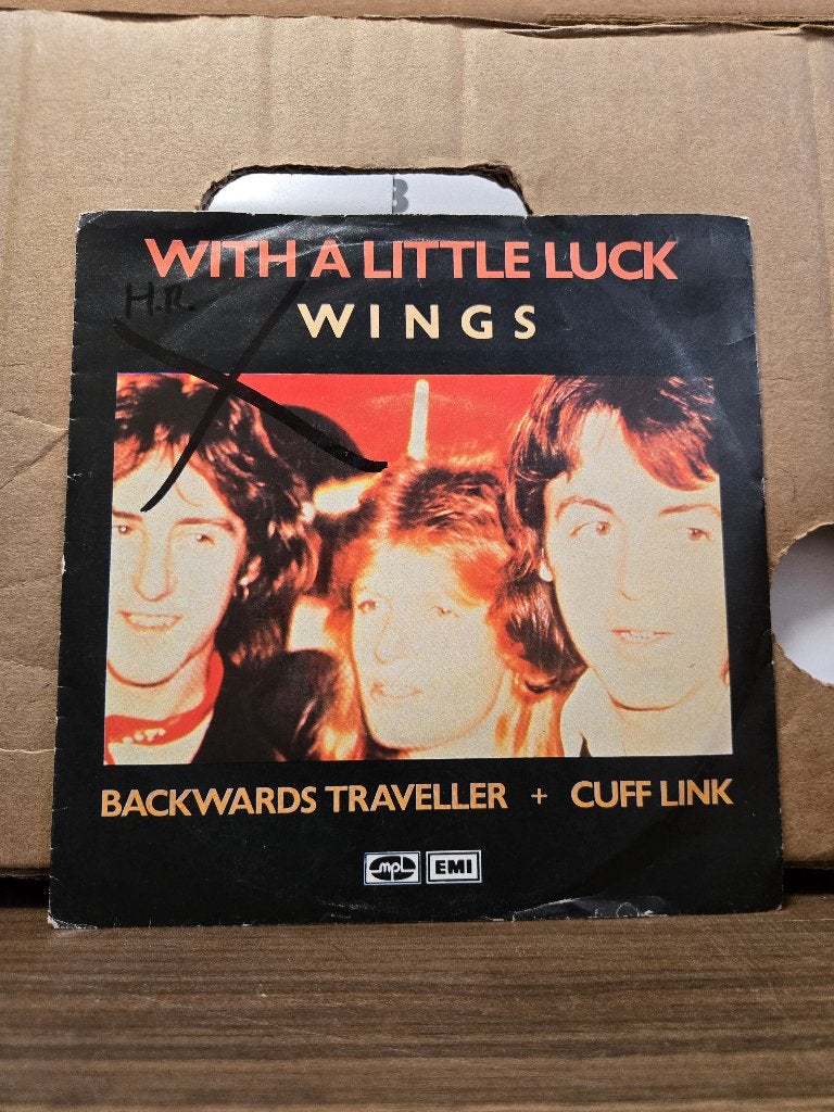 Wings - With a little luck, 7 inch, Ophalen of Verzenden, Zo goed als nieuw, Pop