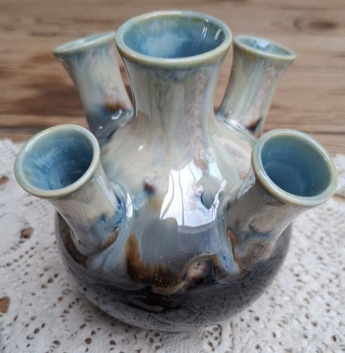 Klein vintage Frans tulpenvaasje, Ophalen of Verzenden