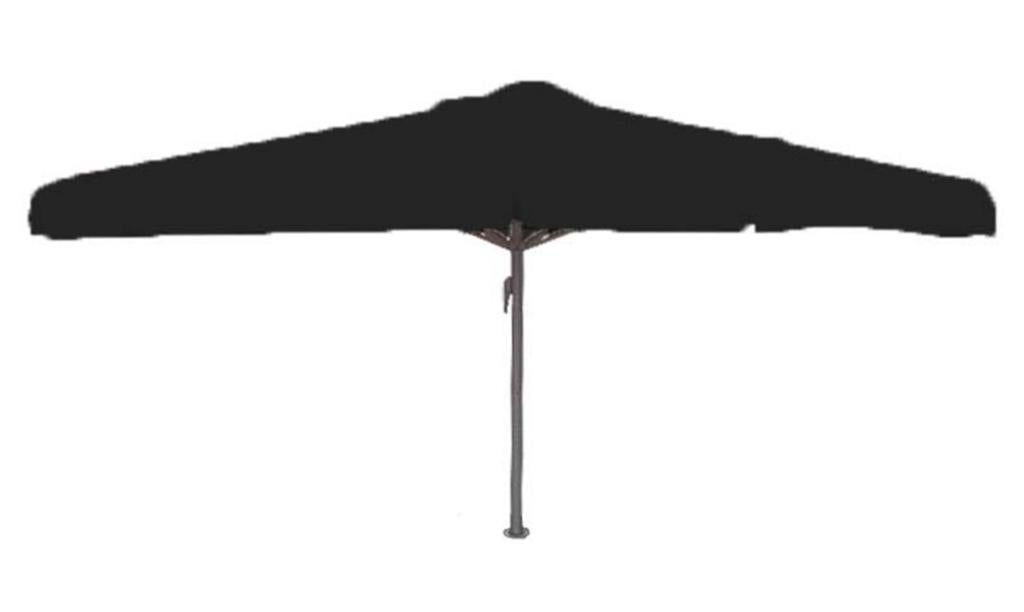 3x horeca parasol Karin, 5x5 meter, Tuin en Terras, Parasols, Zo goed als nieuw, Meer dan 4 meter, Ophalen