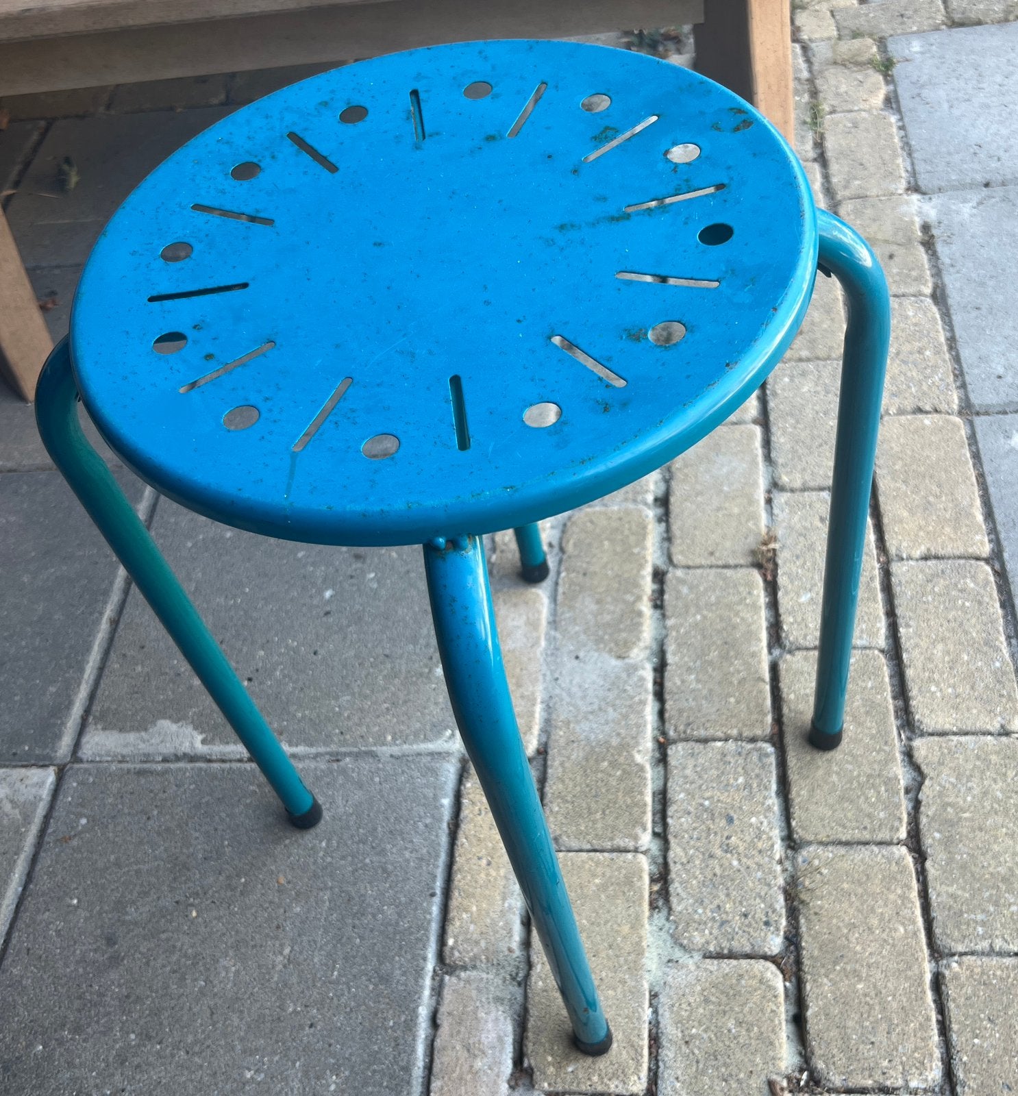 Brocante Metalen krukje, 40 liter of meer, Ophalen, Gebruikt, Metaal