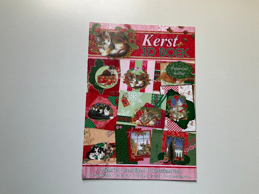 kaarten maken - kerst - 3d - Franciens katten, Ophalen of Verzenden, Zo goed als nieuw, Kerst, Knipvel