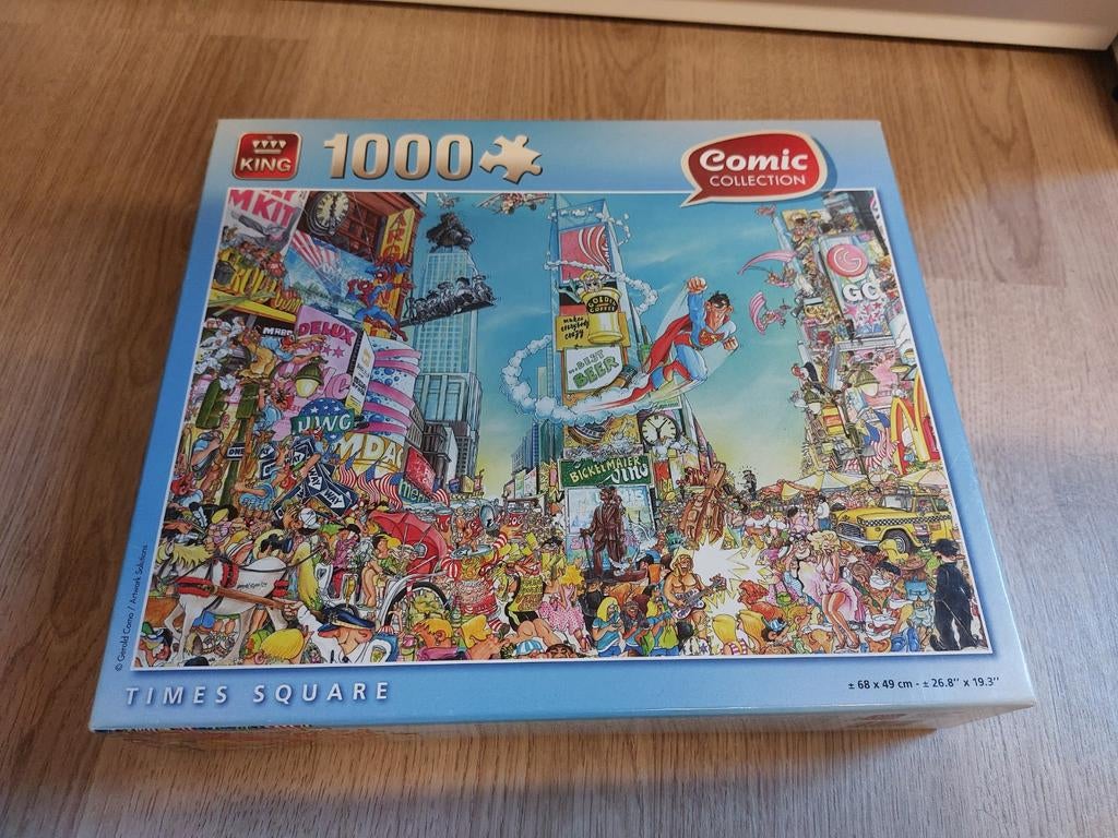 Comic collection puzzel 1000 stukjes times square, Ophalen of Verzenden, 500 t/m 1500 stukjes